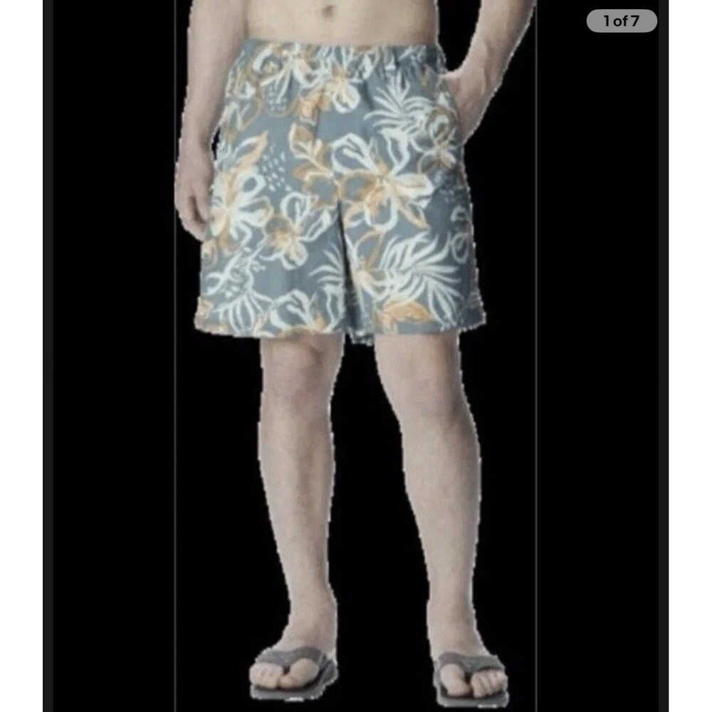 Columbia PFG Super Backcast Tranquil Teal 6” Inseam Water Shorts Men’s Small New